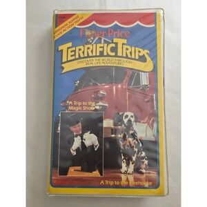 Vintage 1987 Fisher-Price Terrific Trips VHS A Trip to the Firehouse Magic Show